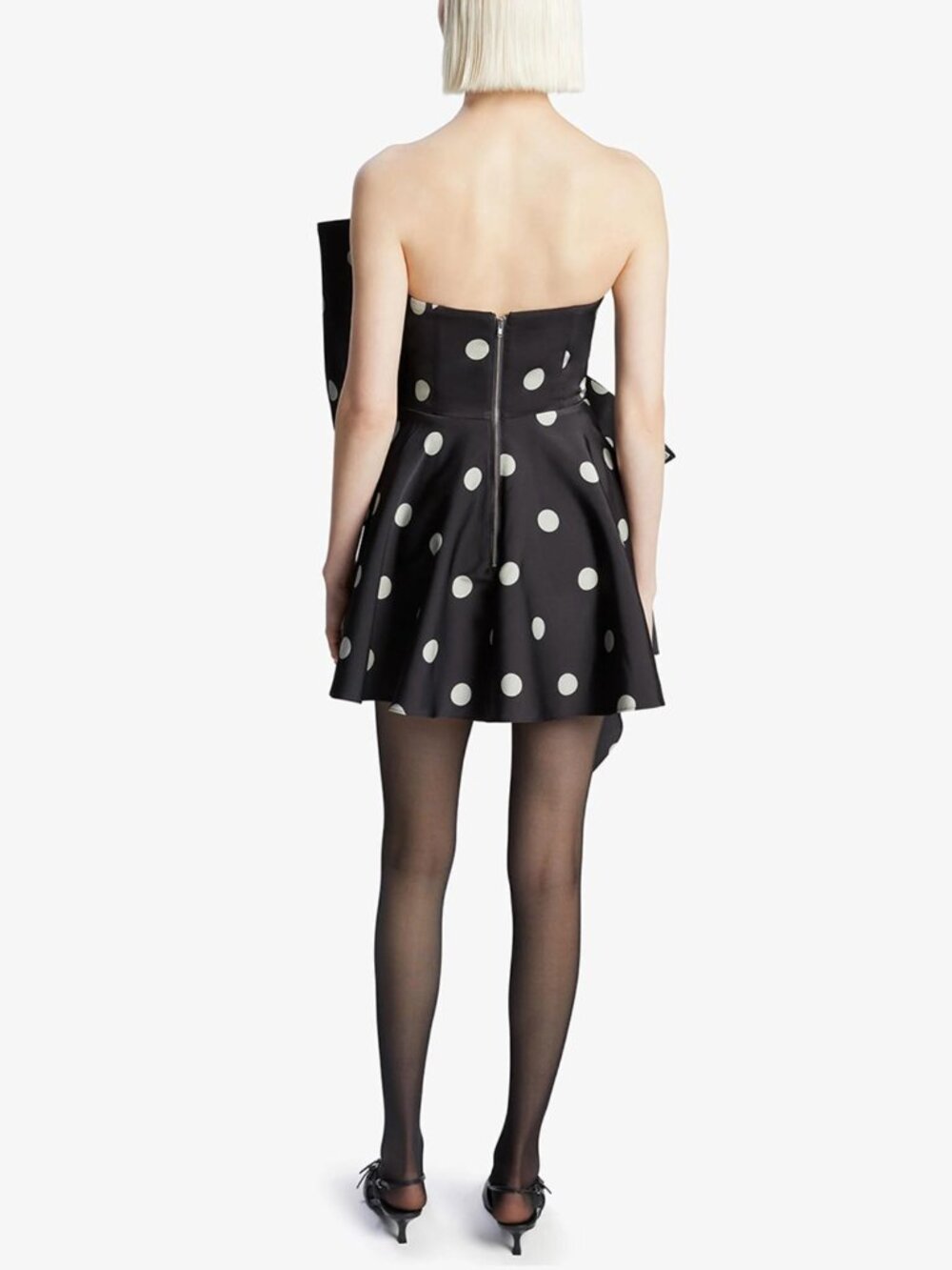 Bardot - Brydie Bow Strapless Mini Dress - Sz 6 - Picture 2 of 4